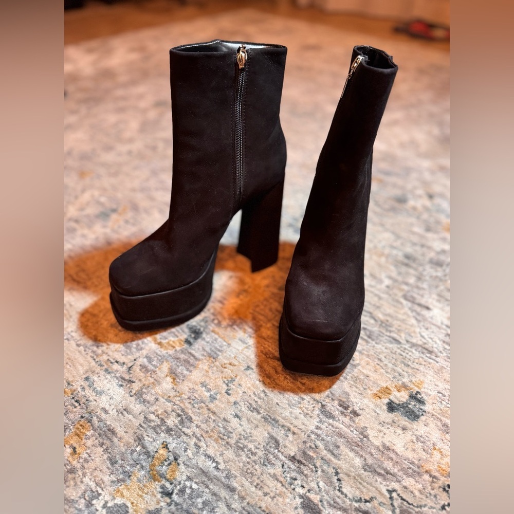 Schutz Nubuck Selene Boots Size 8.5 New - Picture 7 of 9